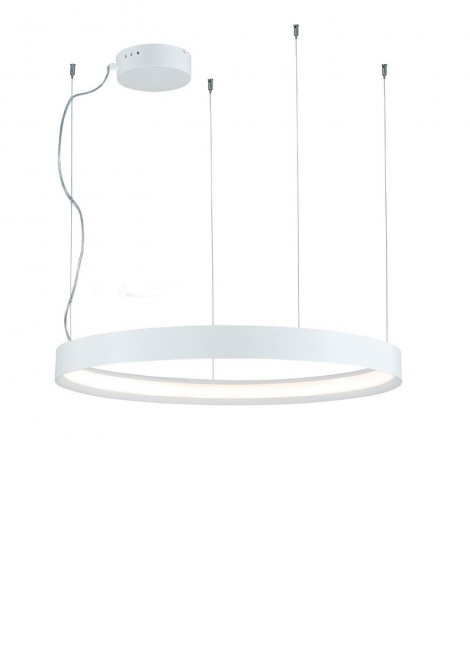 (Preview 1) Φωτιστικό κρεμαστό μεταλλικό λευκό Led 70W 3000K Verdi VIOKEF