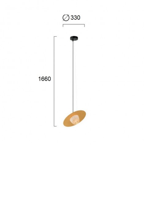 (Preview 2) Φωτιστικό κρεμαστό μεταλλικό χάλκινο G9 Carmen VIOKEF