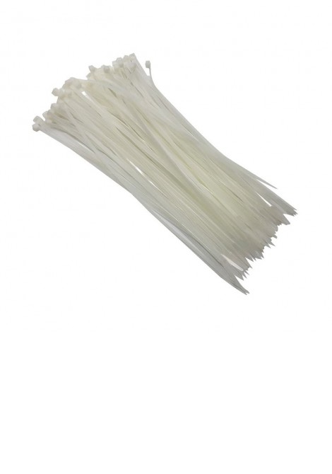 (Preview 1) Δεματικά 370x3.6mm Λευκά (Συσκ.100τεμ) COM