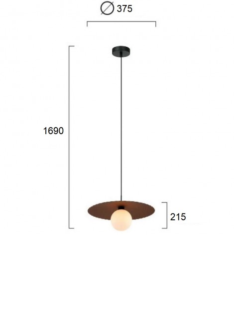 (Preview 2) Φωτιστικό κρεμαστό μεταλλικό χρυσό G9 Nina VIOKEF