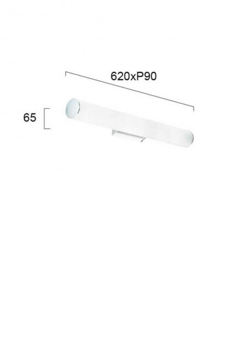 (Preview 2) Φωτιστικό μπάνιου led λευκό 20W 3000K Fibiled VIOKEF