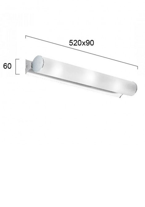 (Preview 2) Φωτιστικό μπάνιου χρώμιο E14 3x28W Fibi VIOKEF