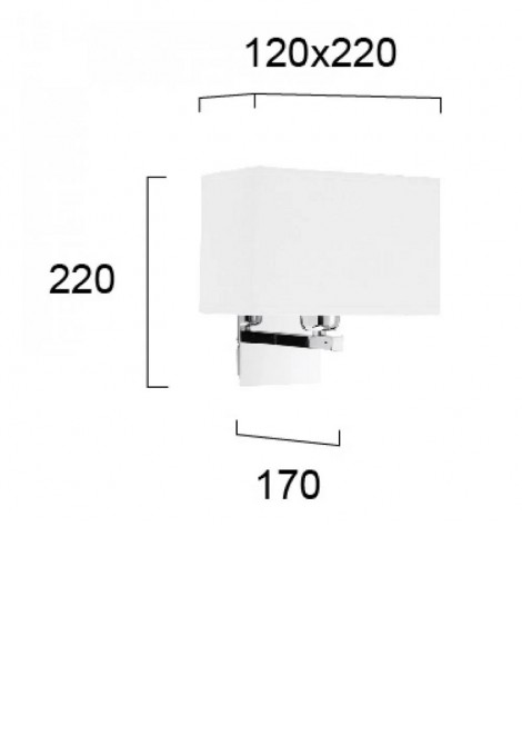 (Preview 2) Απλίκα τοίχου μεταλλική χρώμιο Ε27 Toby VIOKEF