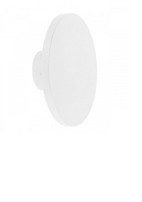 (Preview 1) Απλίκα τοίχου στρογγυλή πλαστική λευκή Led 8W IP65 SPOTLIGHT