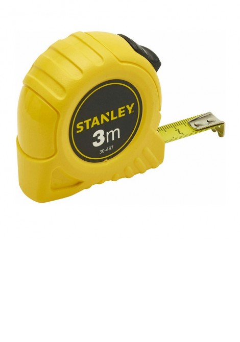 (Preview 1) Μέτρο πλαστικό κίτρινο με λάμα 13mm-3m STANLEY