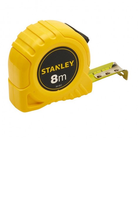 (Preview 1) Μέτρο πλαστικό κίτρινο με λάμα 25mm-8m STANLEY