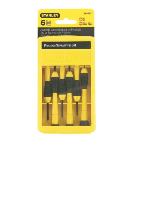 (Preview 1) Κατσαβίδια ρολογάδων σετ 6τεμ. 4 ίσια-3 σταυρού STANLEY