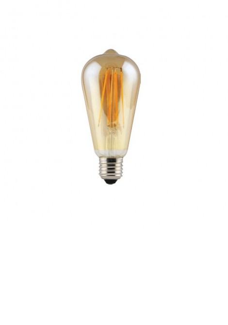 (Preview 1) Λάμπα led filament vintage ST64 6W E27 2000K 550lm GEYER