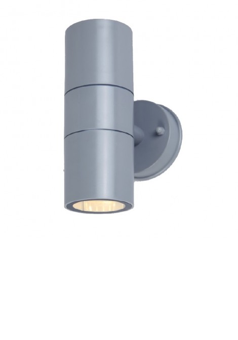 (Preview 1) Φωτιστικό απλίκα επίτοιχο εξωτερικού χώρου γκρι 2xGU10 LUCAS