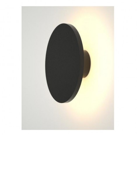 (Preview 1) Απλίκα πλαστική Led Vino 12W 3000K IP65 μαύρη EVIVAK