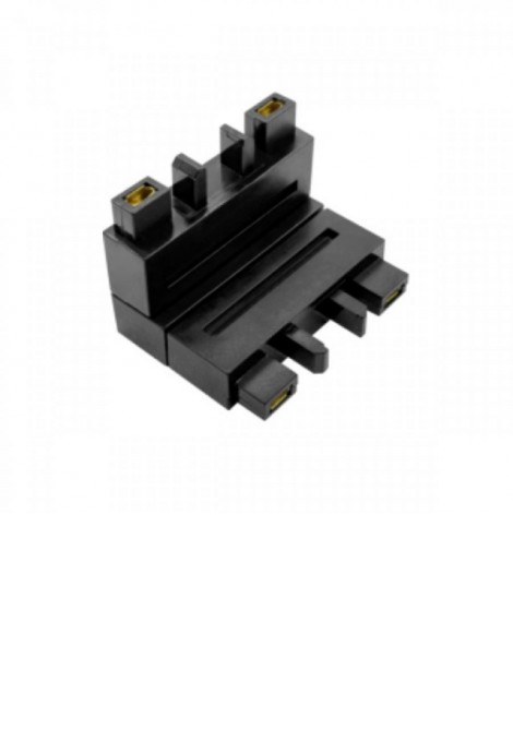 (Preview 1) Γωνιακός σύνδεσμος 90°(ανισόπεδη ένωση) μαύρος SPOTLIGHT