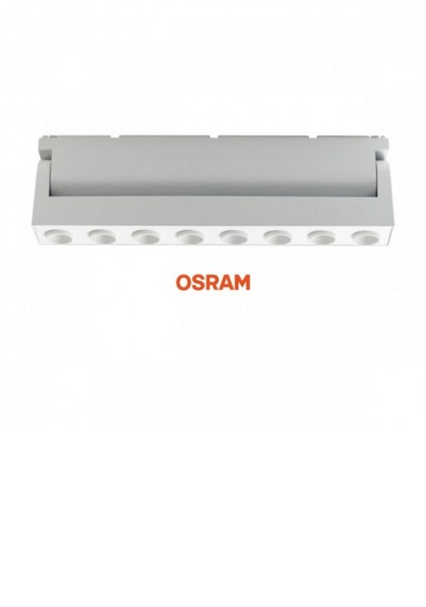 (Preview 1) Φωτιστικό μαγνητικής ράγας λευκό 15W 48V 3000K SPOTLIGHT