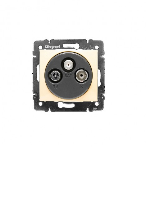(Preview 1) Valena πρίζα TV-RD-SAT τερματική κρεμ LEGRAND