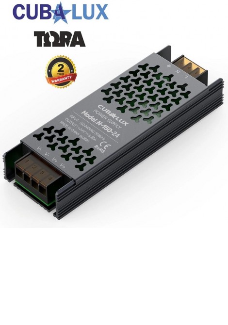 (Preview 1) Τροφοδοτικό σταθερής τάσης 150W 24Vdc IP20 CUBALUX