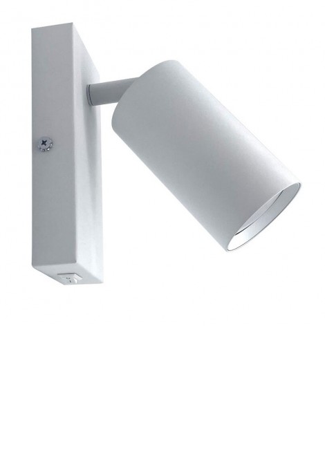 (Preview 1) Σποτ επίτοιχο 1xGU10 λευκό με διακόπτη GEYER