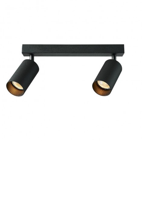 (Preview 1) Σποτ επίτοιχο 2xGU10 μαύρο GEYER