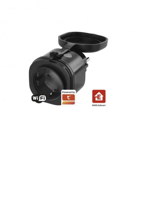 (Preview 2) Πρίζα σούκο WiFi 16A μαύρη IP44 EMOS