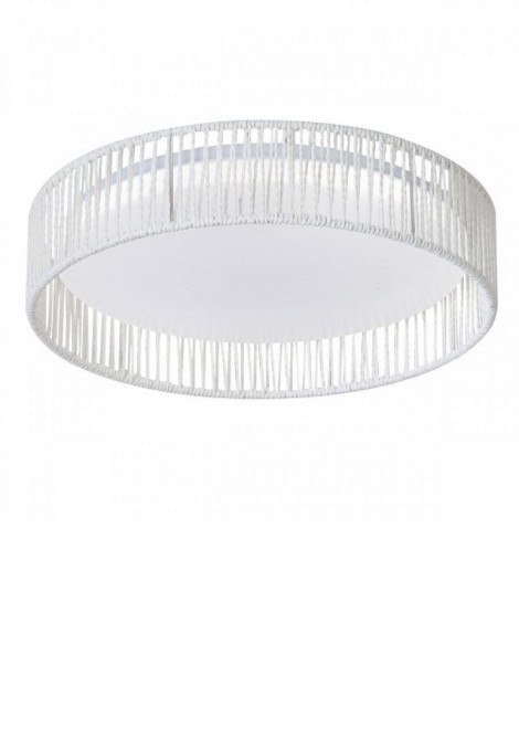 (Preview 1) Πλαφονιέρα οροφής Led 18W CCT με λευκό σχοινί SPOTLIGHT