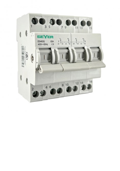 (Preview 1) Μεταγωγικός διακόπτης 4 θέσεων (Ι-0-ΙΙ) 4P 63A GEYER