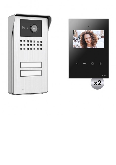 (Preview 1) Κιτ 2 Venus Ασημί & Μόνιτορ 4,3'' Μαύρο 2Κ CTC