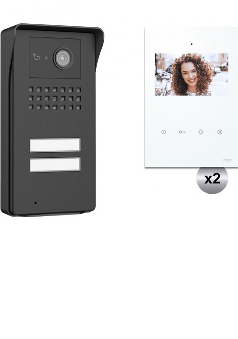 (Preview 1) Κιτ 2 Venus Ανθρακί & Μόνιτορ 4,3'' Λευκό 2Κ CTC