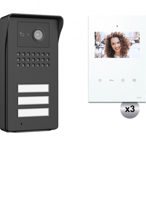 (Preview 1) Κιτ 3 Venus Ανθρακί & Μόνιτορ 4,3'' Λευκό 2Κ CTC