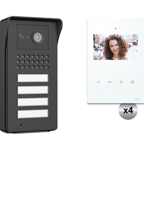 (Preview 1) Κιτ 4 Venus Ανθρακί & Μόνιτορ 4,3'' Λευκό 2Κ CTC