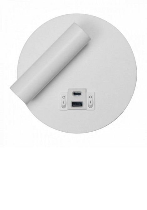 (Preview 1) Απλίκα κρεβατιού Led ρυθμιζόμενη λευκή 3W+6W 3000K SPOTLIGHT