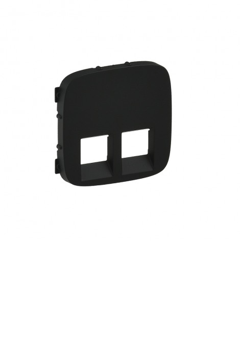 (Preview 1) Valena allure πλακίδιο 2xRJ11-RJ45 μαύρο LEGRAND