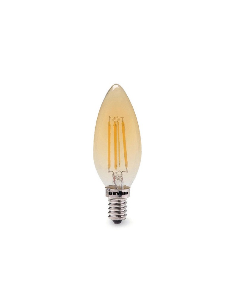 Λάμπα led filament vintage κερί 4W E14 2000K 320lm DIM GEYER