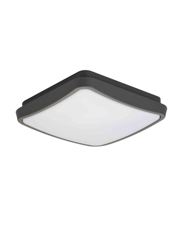 Πλαφονιέρα οροφής αλουμίνιο ανθρακί tibouk 10W Led IP54 VIOKEF