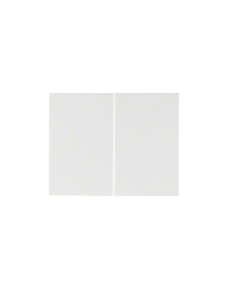 Berker K1 πλακίδιο διακόπτη κομμυτατέρ-διπλού Α/Ρ λευκό HAGER