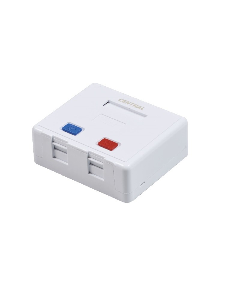 Πρίζα mini UTP CAT5e διπλή CENTRAL