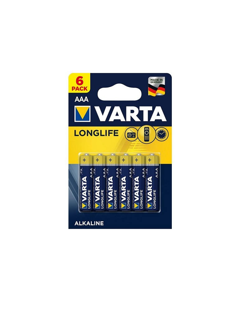 Μπαταρία αλκαλική 1.5V AAA LR03(Συσκ.6τεμ.) VARTA