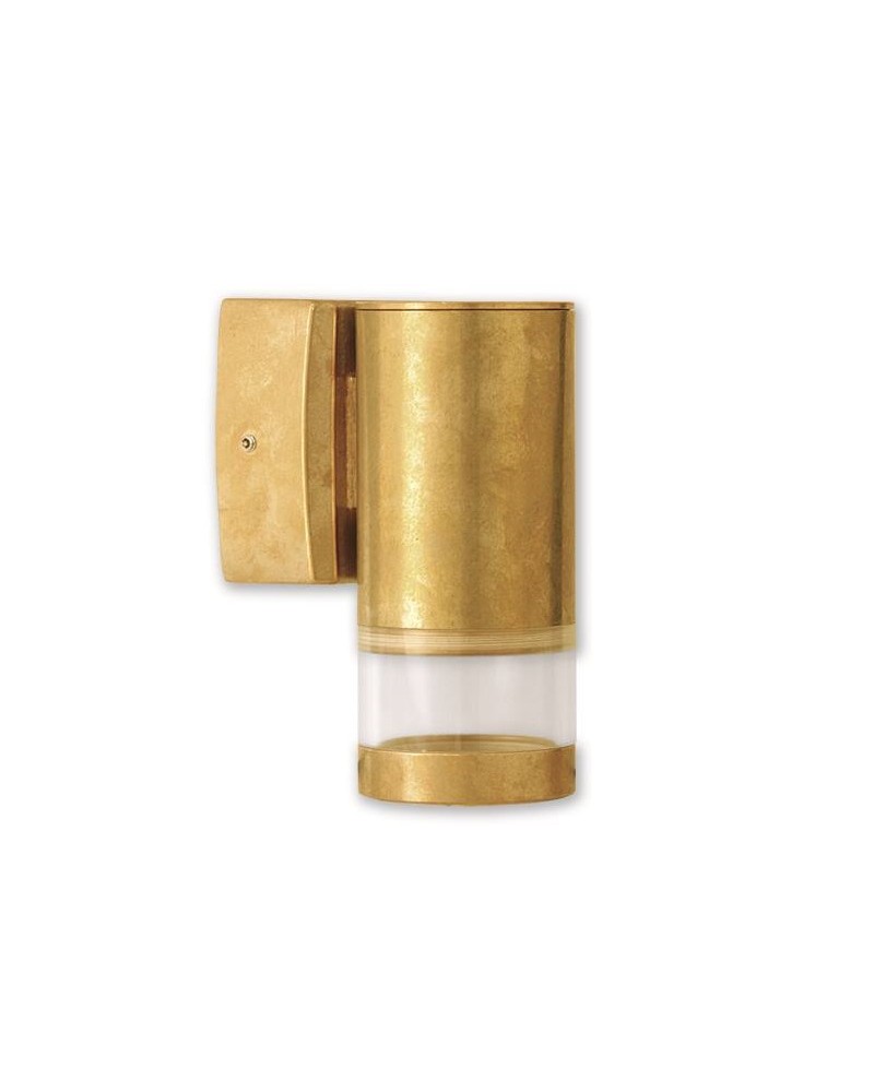 Απλίκα τοίχου Down Plexiglass ορειχάλκινη Brass GU10 IP64 LIGHTUP