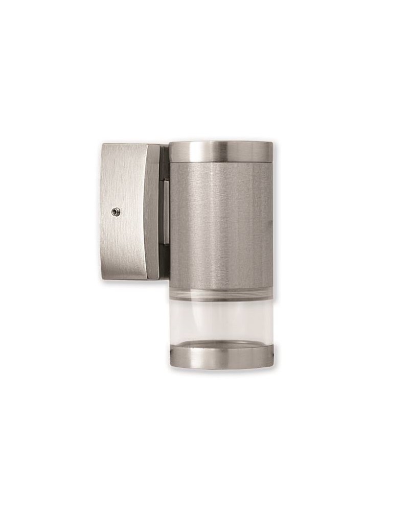 Απλίκα τοίχου Down Plexiglass ορειχάλκινη Satine GU10 IP64 LIGHTUP