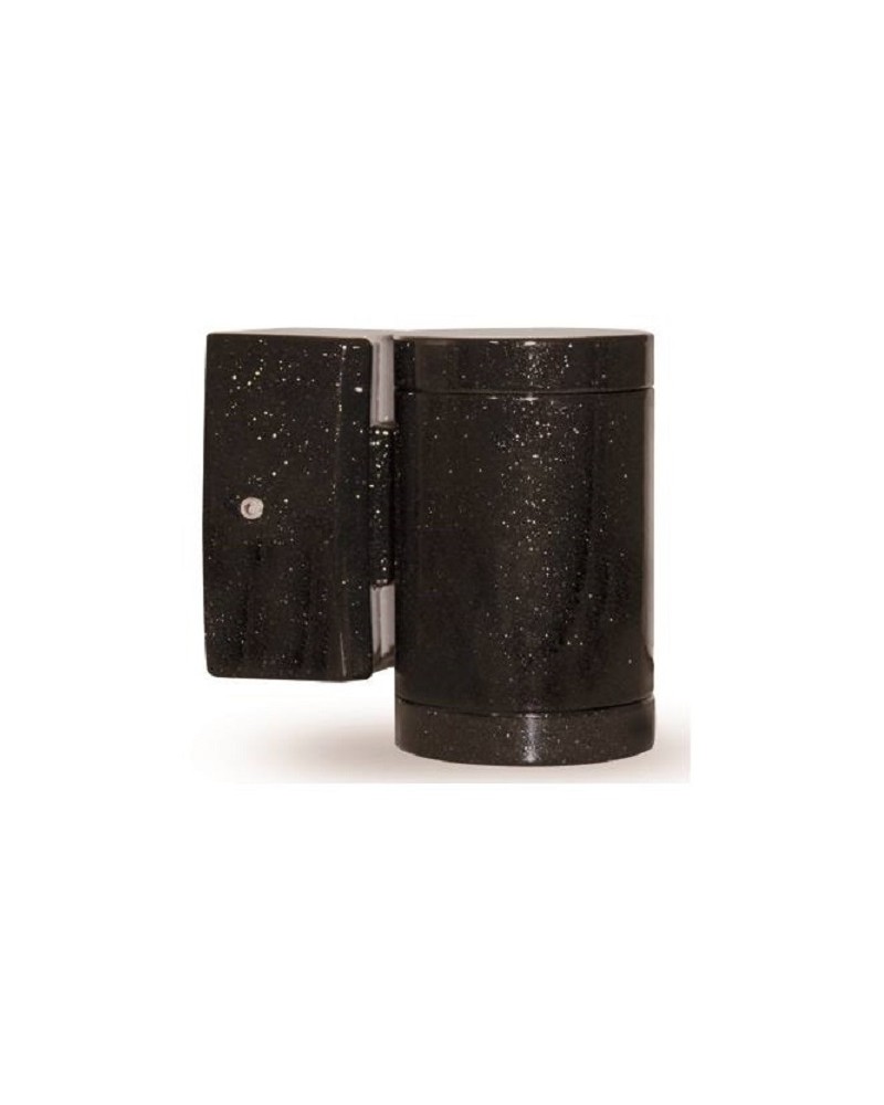 Απλίκα τοίχου Down αλουμίνιο μαύρο πέρλα GU10 IP64 LIGHTUP