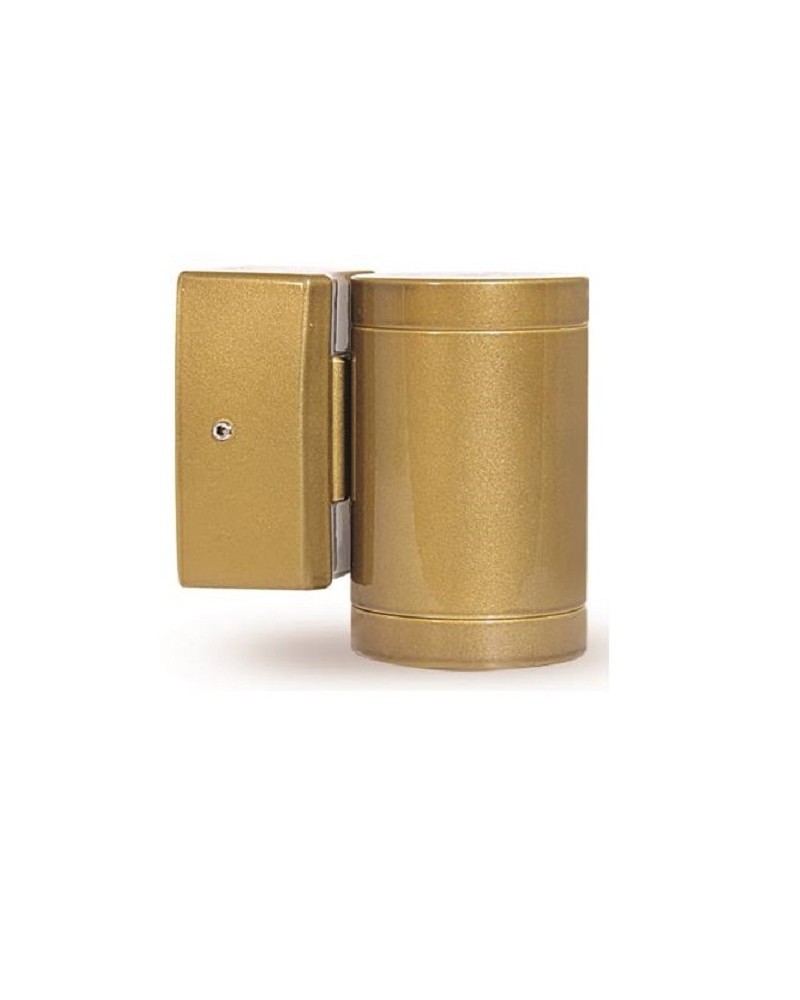 Απλίκα τοίχου Down αλουμίνιο Bronze GU10 IP64 LIGHTUP