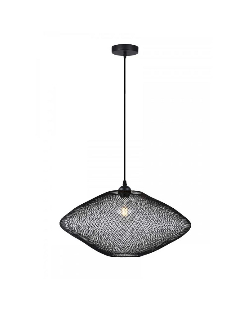 Φωτιστικό κρεμαστό μεταλλικό μαύρο D520 E27 Electra VIOKEF