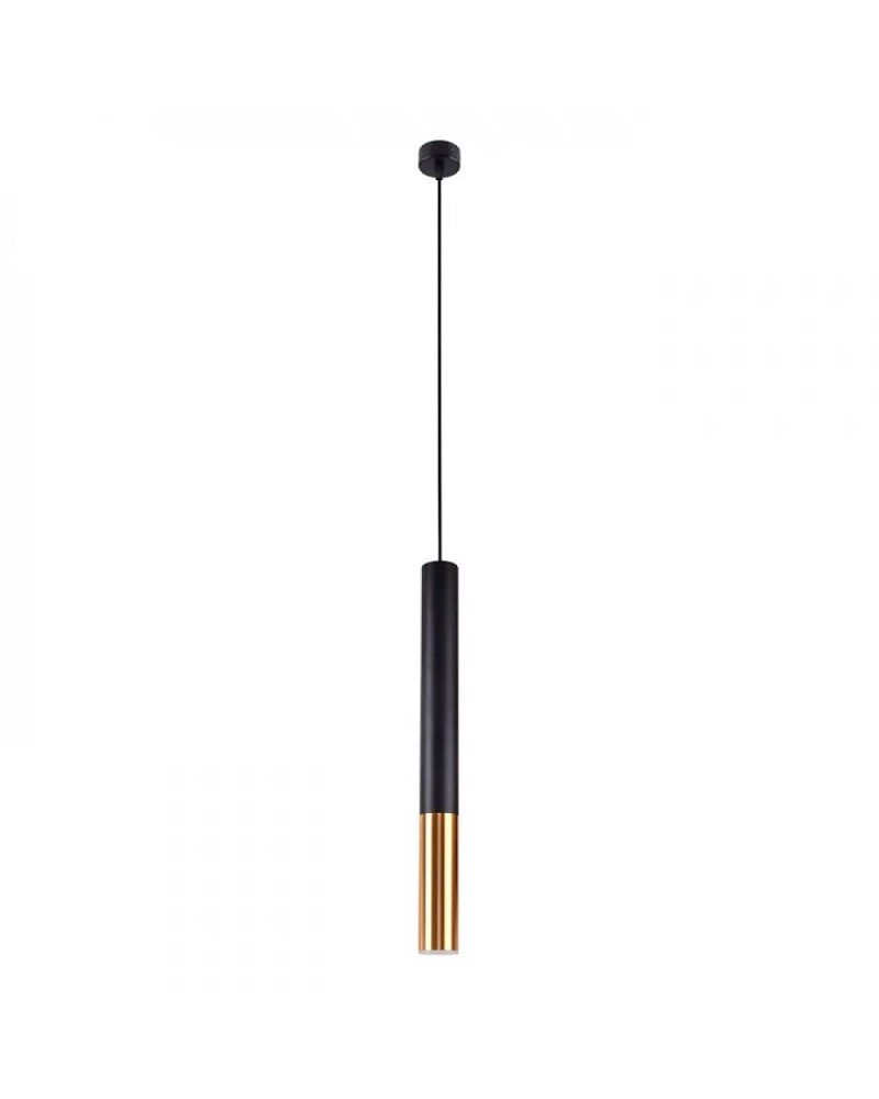 Φωτιστικό κρεμαστό αλουμίνιο μαύρο/χρυσό GU10 Max VIOKEF