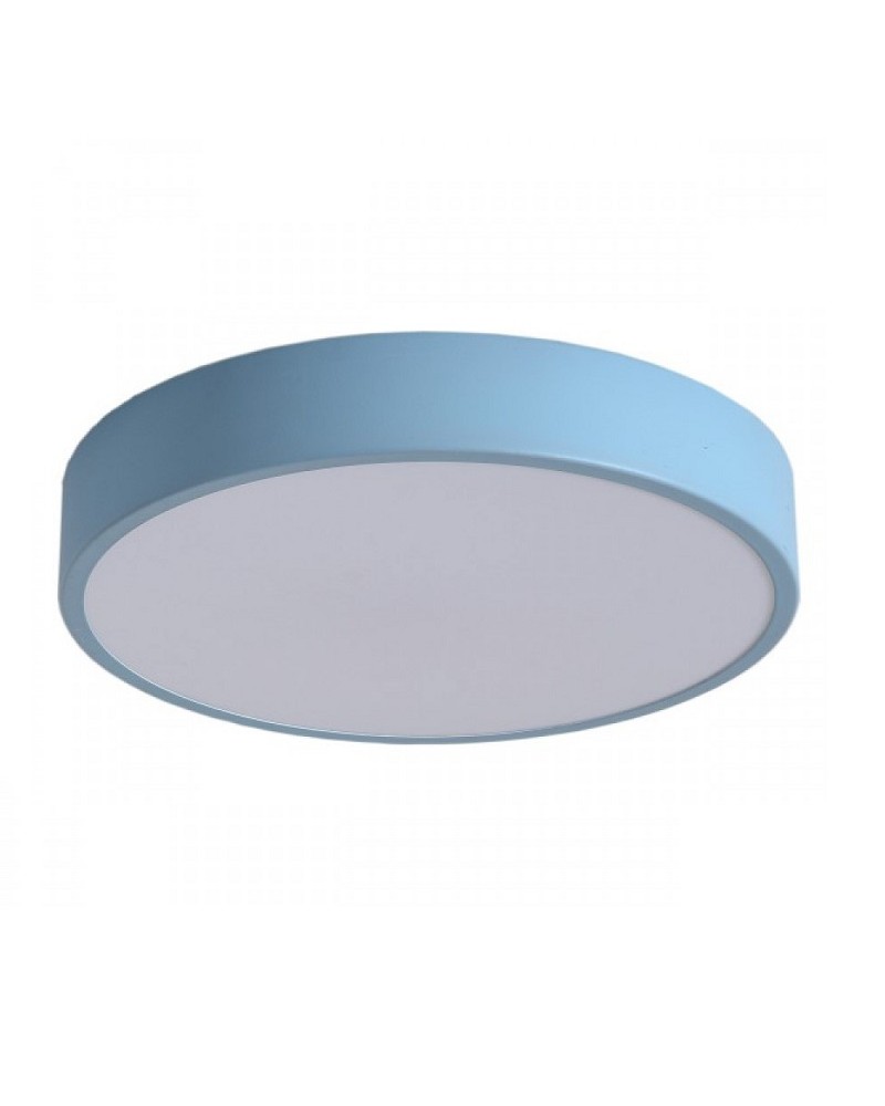Πλαφονιέρα οροφής μεταλλική γαλάζια Led CCT 28W 3000K-4000K-6000K SPOTLIGHT