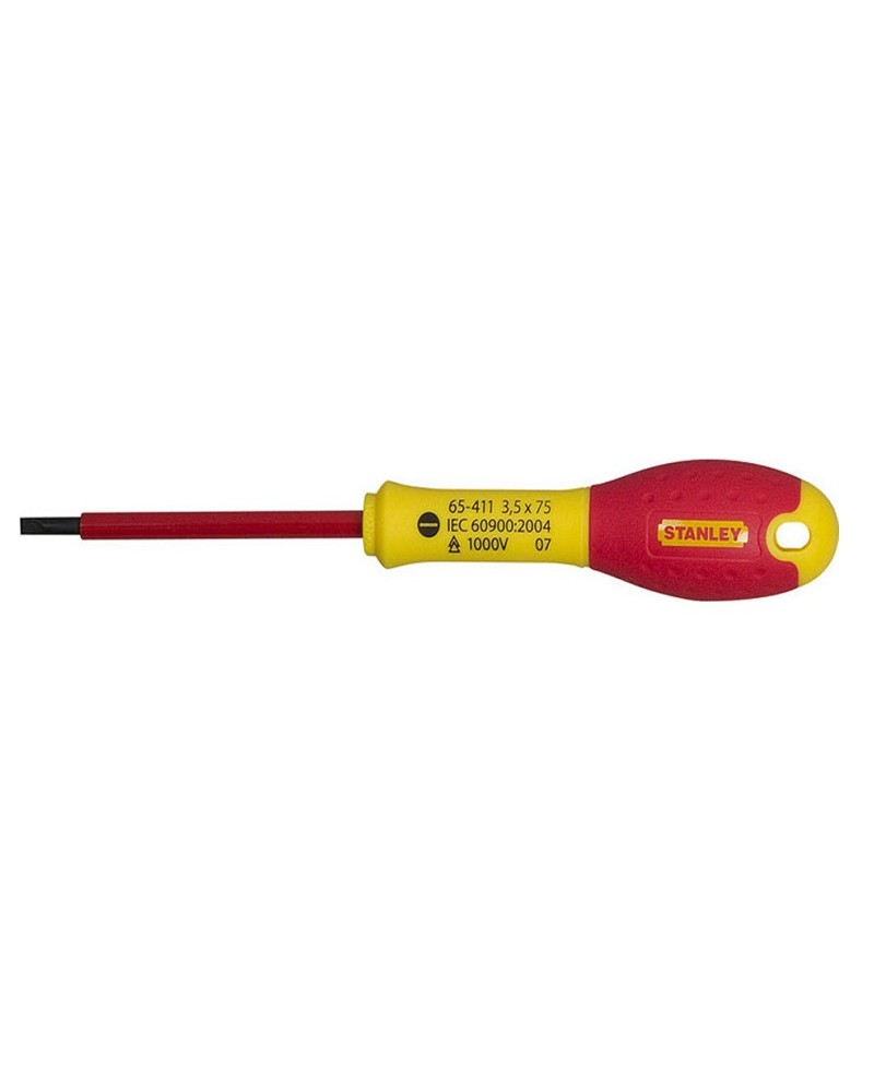 Κατσαβίδι Fatmax ίσιο με μόνωση 1000V 3.5x75mm STANLEY