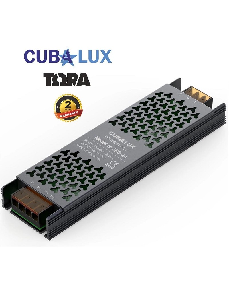 Τροφοδοτικό σταθερής τάσης 350W 24Vdc IP20 CUBALUX