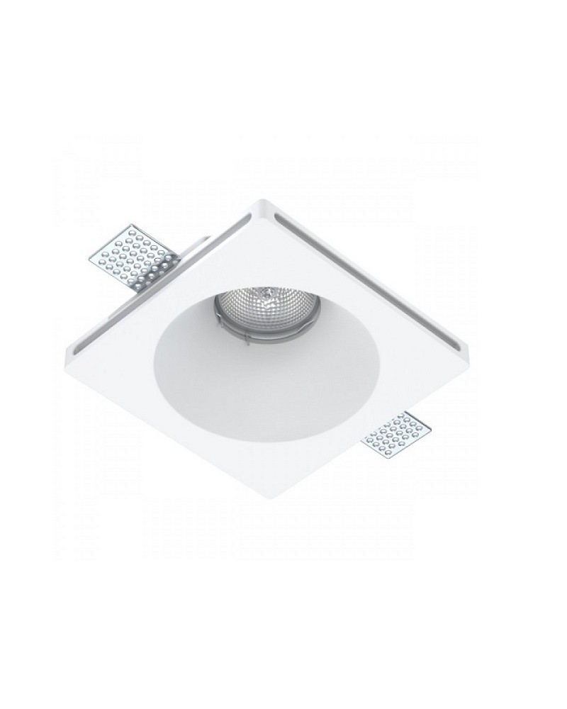 Γύψινο σποτ οροφής χωνευτό τετράγωνο 135x135 GU10 SPOTLIGHT