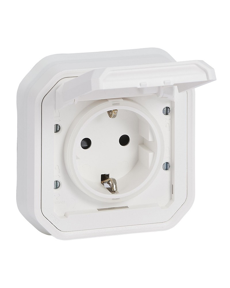 Plexo N πρίζα σούκο χωνευτή 16A λευκή IP55 LEGRAND