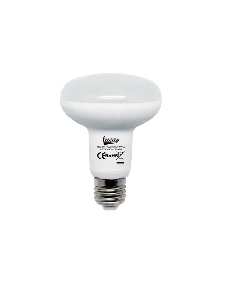 Λάμπα Led R63 8W E27 4000K 720lm LUCAS