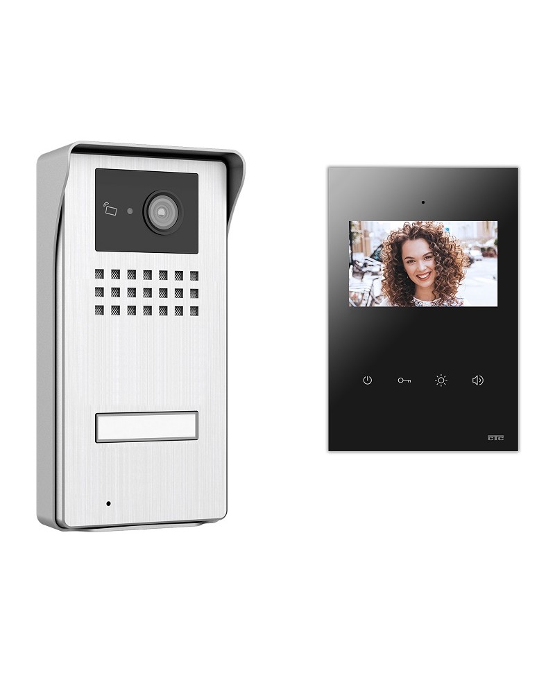 Κιτ 1 Venus Ασημί & Μόνιτορ 4,3'' Μαύρο 2Κ CTC