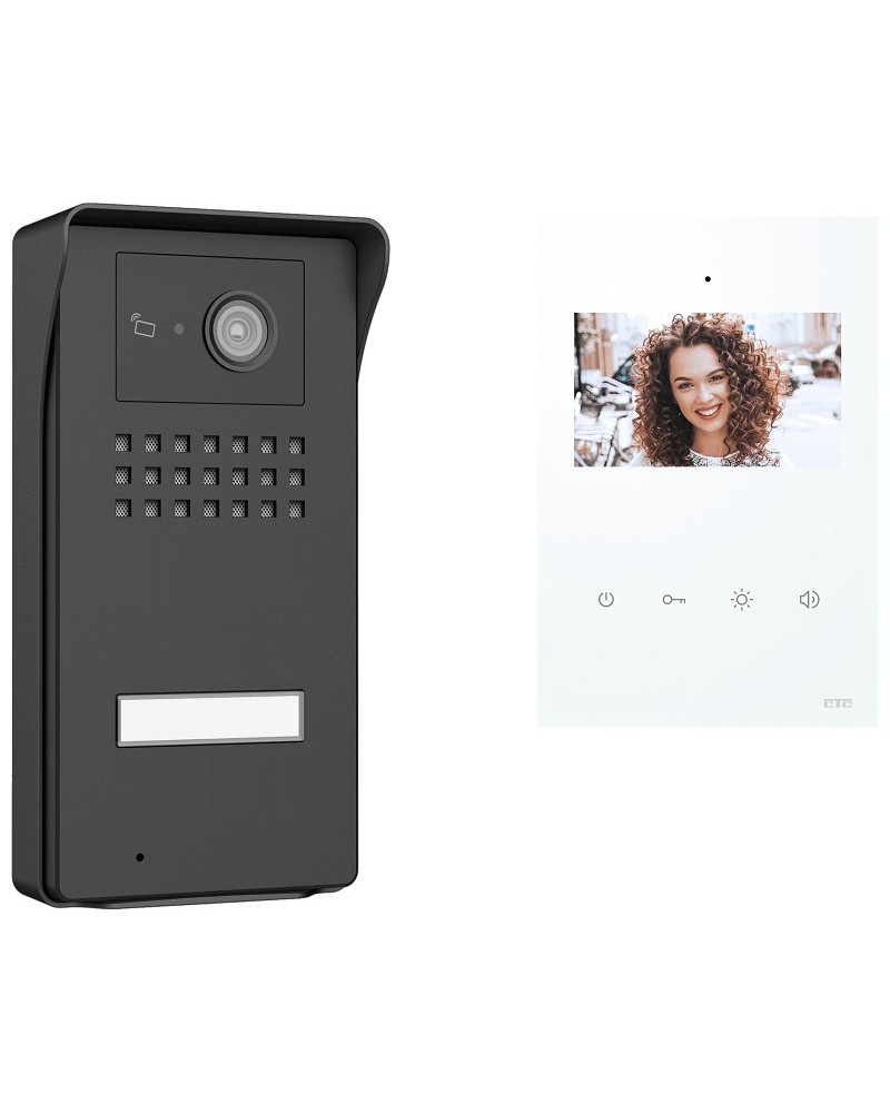 Κιτ 1 Venus Ανθρακί & Μόνιτορ 4,3'' Λευκό 2Κ CTC