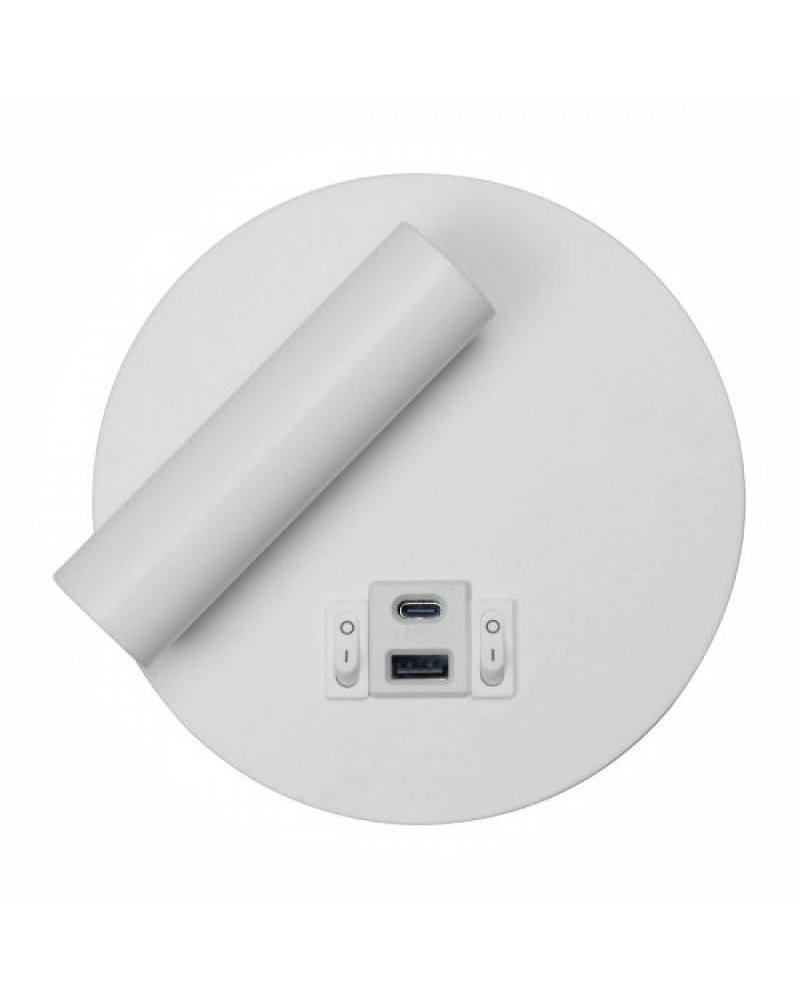 Απλίκα κρεβατιού Led ρυθμιζόμενη λευκή 3W+6W 3000K SPOTLIGHT
