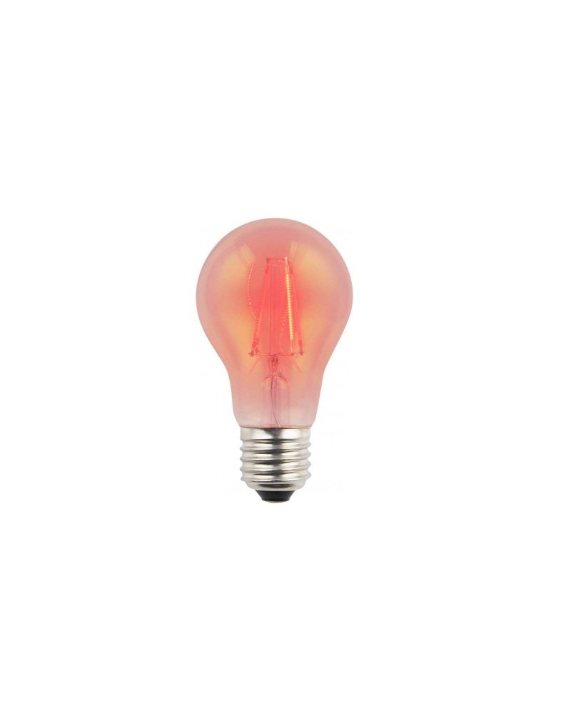 Λάμπα led filament A60 4W E27 κόκκινη GEYER